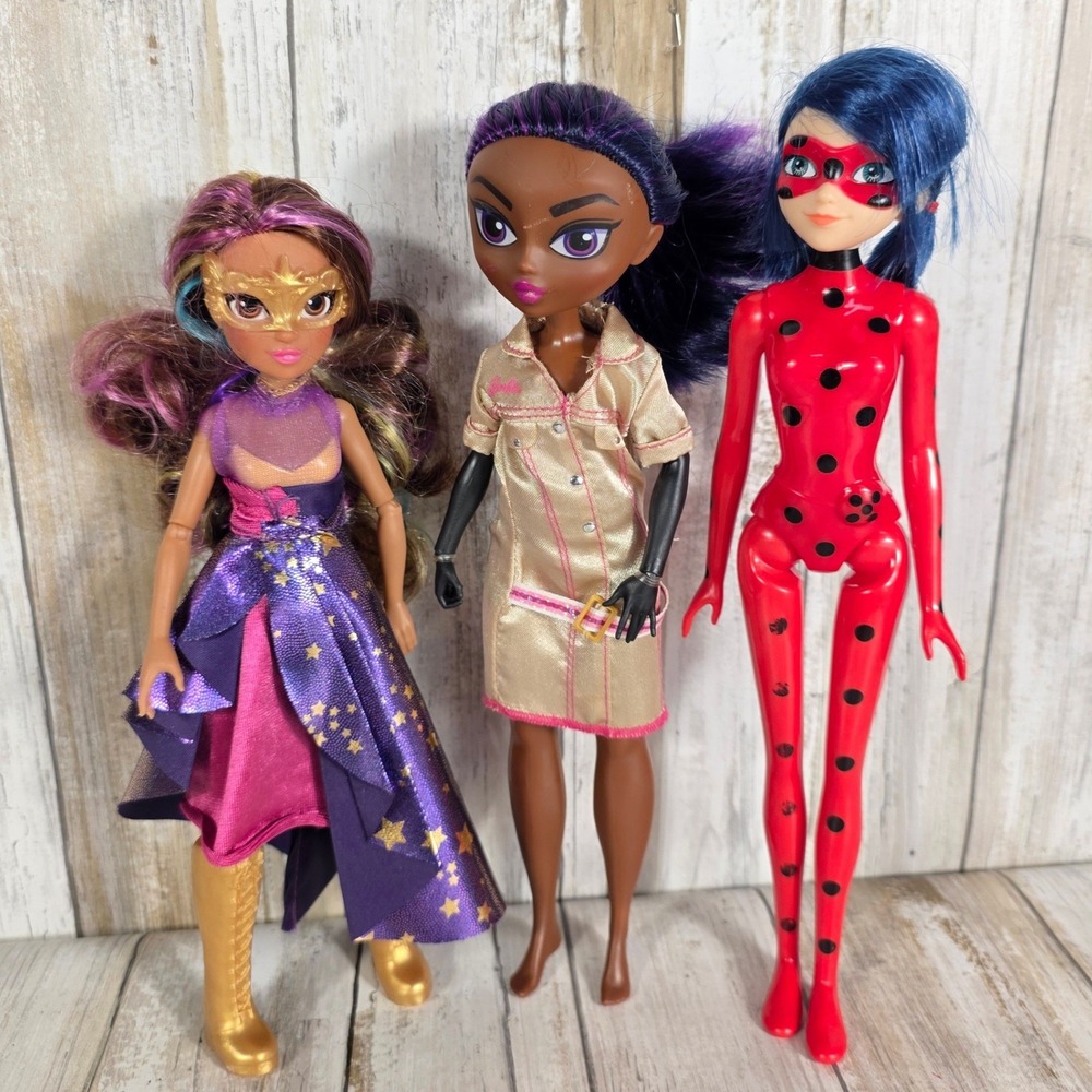 Miraculous Ladybug Wild Childz Star Darlings Fashion Doll Lot of 3 Bundle - Picture 2 of 7